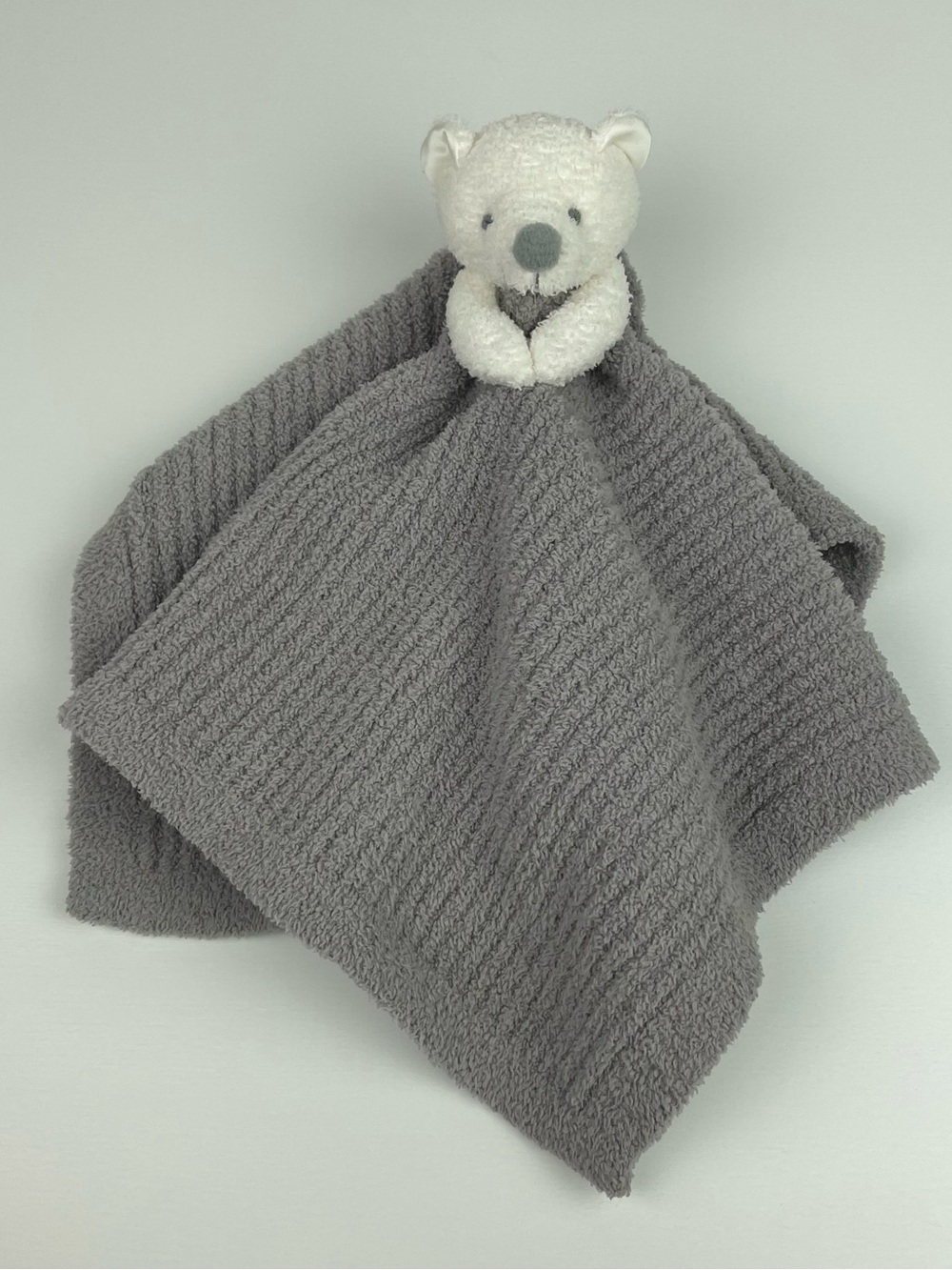 Barefoot Dreams Grey Bear Buddie Lovey Unisex Baby Security Blanket CozyChic - Picture 3 of 13